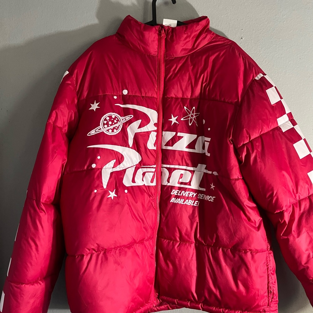 Kids Red Puffer Jacket